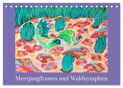 Meerjungfrauen und Waldnymphen (Tischkalender 2024 DIN A5 quer), CALVENDO Monatskalender