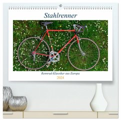 Stahlrenner - Rennrad-Klassiker aus Europa (hochwertiger Premium Wandkalender 2024 DIN A2 quer), Kunstdruck in Hochglanz - Simlinger, Wolfgang