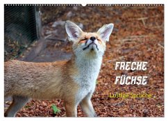Freche Füchse - lustige Sprüche (Wandkalender 2024 DIN A2 quer), CALVENDO Monatskalender - Kersten, Peter
