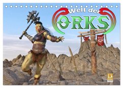Welt der Orks (Tischkalender 2024 DIN A5 quer), CALVENDO Monatskalender