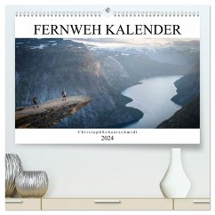 Fernweh Kalender (hochwertiger Premium Wandkalender 2024 DIN A2 quer), Kunstdruck in Hochglanz