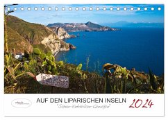 Auf den Liparischen Inseln (Tischkalender 2024 DIN A5 quer), CALVENDO Monatskalender
