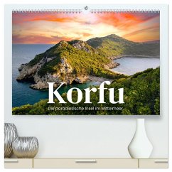 Korfu - Die paradiesische Insel im Mittelmeer. (hochwertiger Premium Wandkalender 2024 DIN A2 quer), Kunstdruck in Hochglanz