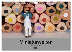 Miniaturen - Das Leben der Minis (Wandkalender 2024 DIN A4 quer), CALVENDO Monatskalender