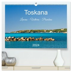 Toskana. Livorno - Volterra - Piombino (hochwertiger Premium Wandkalender 2024 DIN A2 quer), Kunstdruck in Hochglanz