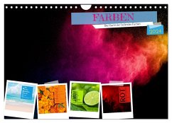 FARBEN Die Macht der heilenden Farben (Wandkalender 2024 DIN A4 quer), CALVENDO Monatskalender