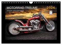 Motorrad-Träume ¿ Chopper und Custombikes (Wandkalender 2024 DIN A4 quer), CALVENDO Monatskalender - Pohl, Michael