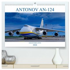 ANTONOV 124 (hochwertiger Premium Wandkalender 2024 DIN A2 quer), Kunstdruck in Hochglanz