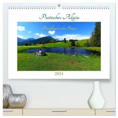 Poetisches Allgäu (hochwertiger Premium Wandkalender 2024 DIN A2 quer), Kunstdruck in Hochglanz