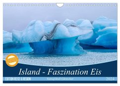 Island - Faszination Eis. Vatnajökull Gletscher (Wandkalender 2024 DIN A4 quer), CALVENDO Monatskalender