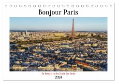 Bonjour Paris (Tischkalender 2024 DIN A5 quer), CALVENDO Monatskalender - Lentz, Gunnar