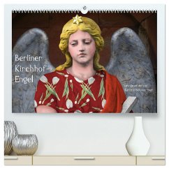 Berliner Kirchhof-Engel - neu gesehen von Kathrin Schwertner (hochwertiger Premium Wandkalender 2024 DIN A2 quer), Kunstdruck in Hochglanz