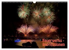 Feuerwerks - Impressionen (Wandkalender 2024 DIN A3 quer), CALVENDO Monatskalender