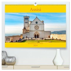 Assisi - Mittelalterliches Herz Italiens (hochwertiger Premium Wandkalender 2024 DIN A2 quer), Kunstdruck in Hochglanz - Tortora, Alessandro