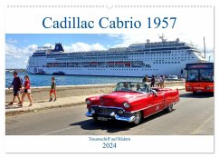 Cadillac Cabrio 1957 - Traumschiff auf Rädern (Wandkalender 2024 DIN A2 quer), CALVENDO Monatskalender