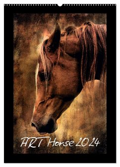 Art Horse 2024 (Wandkalender 2024 DIN A2 hoch), CALVENDO Monatskalender