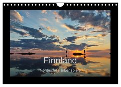 Finnland - Nordische Farbenspiele (Wandkalender 2024 DIN A4 quer), CALVENDO Monatskalender