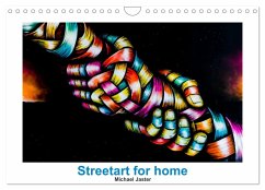 Streetart for home Michael Jaster (Wandkalender 2024 DIN A4 quer), CALVENDO Monatskalender