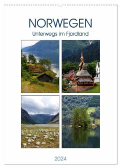 Norwegen - Unterwegs im Fjordland (Wandkalender 2024 DIN A2 hoch), CALVENDO Monatskalender - Seidl, Helene