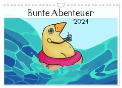 Bunte Abenteuer (Wandkalender 2024 DIN A4 quer), CALVENDO Monatskalender