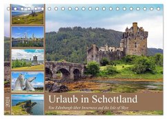Urlaub in Schottland (Tischkalender 2024 DIN A5 quer), CALVENDO Monatskalender - Eppele, Klaus