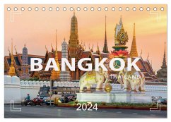 BANGKOK Hauptstadt von Thailand (Tischkalender 2024 DIN A5 quer), CALVENDO Monatskalender