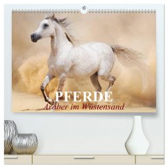 Pferde ¿ Araber im Wüstensand (hochwertiger Premium Wandkalender 2024 DIN A2 quer), Kunstdruck in Hochglanz