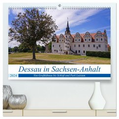 Dessau in Sachsen-Anhalt (hochwertiger Premium Wandkalender 2024 DIN A2 quer), Kunstdruck in Hochglanz