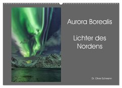 Aurora Borealis - Lichter des Nordens (Wandkalender 2024 DIN A2 quer), CALVENDO Monatskalender