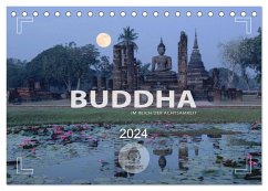 BUDDHA - Im Reich der Achtsamkeit (Tischkalender 2024 DIN A5 quer), CALVENDO Monatskalender - Weigt, Mario