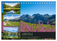 Arosa - Atemberaubende Bergkulissen (Tischkalender 2024 DIN A5 quer), CALVENDO Monatskalender - KellmannArt
