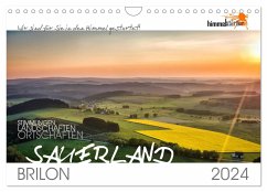 Das Sauerland bei Brilon aus der Vogelperspektive (Wandkalender 2024 DIN A4 quer), CALVENDO Monatskalender
