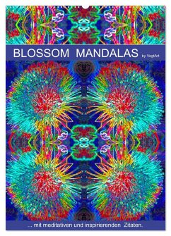 Blossom Mandalas by VogtArt (Wandkalender 2024 DIN A2 hoch), CALVENDO Monatskalender