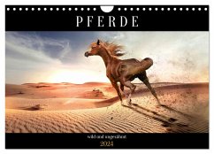 Pferde - wild und ungezähmt (Wandkalender 2024 DIN A4 quer), CALVENDO Monatskalender