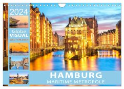 HAMBURG - Maritime Metropole (Wandkalender 2024 DIN A4 quer), CALVENDO Monatskalender