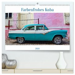 Farbenfrohes Kuba (hochwertiger Premium Wandkalender 2024 DIN A2 quer), Kunstdruck in Hochglanz