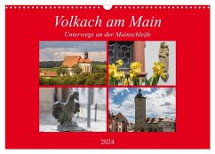 Volkach am Main (Wandkalender 2024 DIN A3 quer), CALVENDO Monatskalender - will, hans