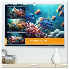 Fischfantasie (hochwertiger Premium Wandkalender 2024 DIN A2 quer), Kunstdruck in Hochglanz