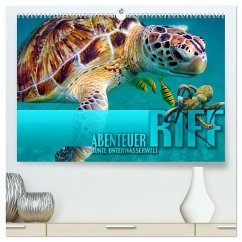 Abenteuer Riff - bunte Unterwasserwelt (hochwertiger Premium Wandkalender 2024 DIN A2 quer), Kunstdruck in Hochglanz