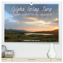 Gigha, Islay, Jura - Zauber schottischer Inselwelt (hochwertiger Premium Wandkalender 2024 DIN A2 quer), Kunstdruck in Hochglanz - Haafke, www.die-fotos.de, Udo