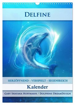 Delfine - Kalender (Wandkalender 2024 DIN A3 hoch), CALVENDO Monatskalender - Shayana Hoffmann, Gaby