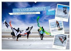 Wassersport - Spaß am Meer bei Wind und Wellen (Wandkalender 2024 DIN A2 quer), CALVENDO Monatskalender - Falke, Manuela