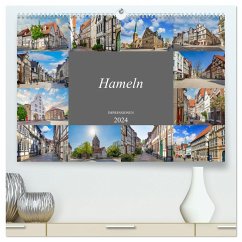 Hameln Stadtansichten (hochwertiger Premium Wandkalender 2024 DIN A2 quer), Kunstdruck in Hochglanz