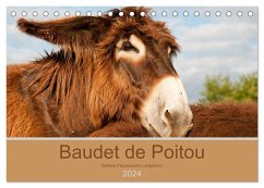 Baudet de Poitou - Seltene französische Langohren (Tischkalender 2024 DIN A5 quer), CALVENDO Monatskalender