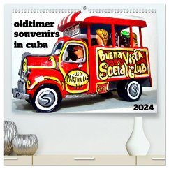 Oldtimer Souvenirs in Cuba (hochwertiger Premium Wandkalender 2024 DIN A2 quer), Kunstdruck in Hochglanz