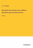 Description des animaux sans vertèbres découverts dans le bassin de Paris