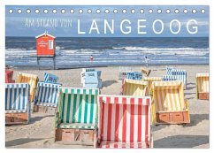Am Strand von Langeoog (Tischkalender 2024 DIN A5 quer), CALVENDO Monatskalender - Scherf, Dietmar