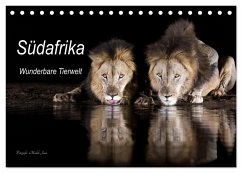 Südafrika wunderbare Tierwelt (Tischkalender 2024 DIN A5 quer), CALVENDO Monatskalender