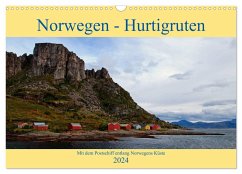 Norwegen - Hurtigruten (Wandkalender 2024 DIN A3 quer), CALVENDO Monatskalender - Enders, Borg