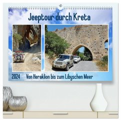 Jeeptour durch Kreta. Von Heraklion bis zum Libyschen Meer. (hochwertiger Premium Wandkalender 2024 DIN A2 quer), Kunstdruck in Hochglanz